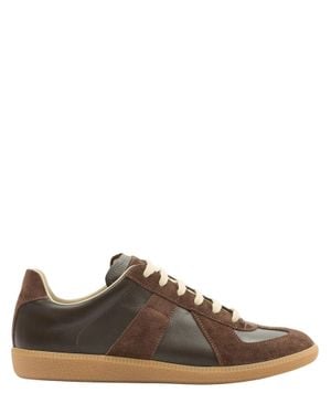 Maison Margiela Low-Top Leather Sneaker - Brown