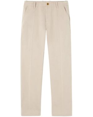 Versace Casual Nautical Logo Embroidered Pants For - Natural