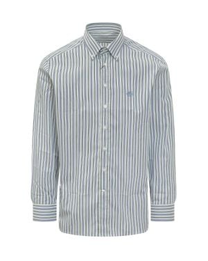 Etro Linen Shirt For The Modern Closet - Blue