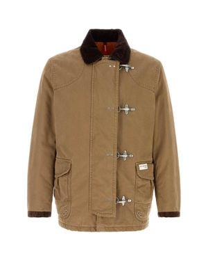 Fay Biscuit Cotton Padded Jacket - Brown