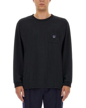 Needles T Shirt With Logo - Black