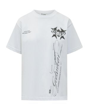 Gcds Stylish Graphic T-Shirt - White