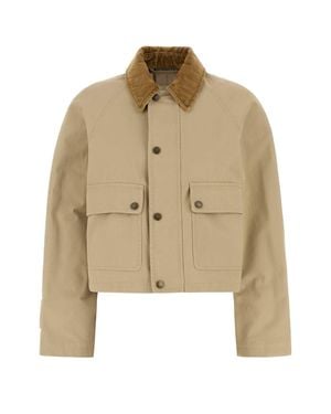 Burberry Botton Jacket - Natural