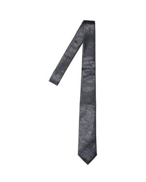 Our Legacy Faux Leather Tie Accessory - Black