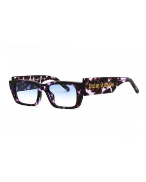 Palm Angels Gradient Sunglasses With Palm-Inspired Details - Blue