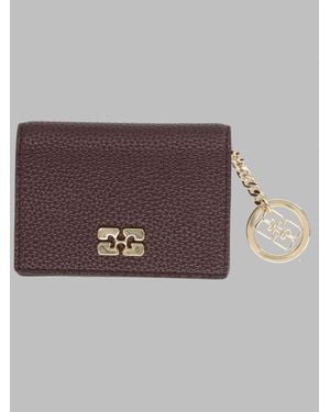Ganni Card Holder Wallets & Purses - Brown