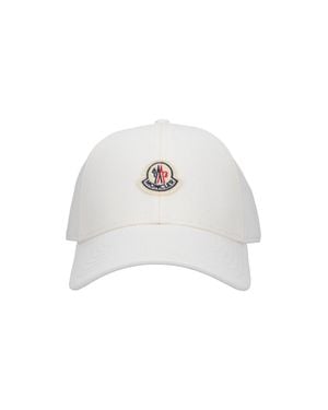 Moncler Lightweight 100% Cotton Hat For - White