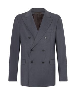 Slowear Double-Breasted Blazer - Blue