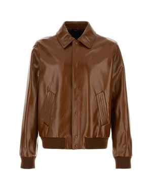 Fendi Shirt Collar Jacket - Brown