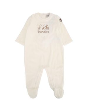 Moncler Kids Knitwear Jumpsuit Set - White