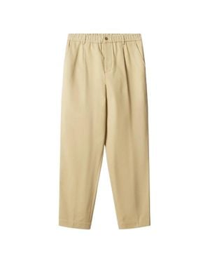 Maison Kitsuné Electricated Pleated Pants - Natural