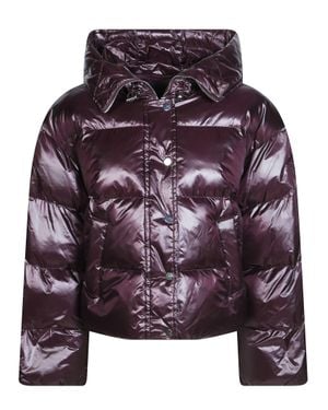 Pinko Textured Padded Jacket - Purple