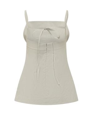 Studio Nicholson Raddle Top With Pintline Detail - Gray