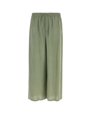 Loewe Paula's Ibiza Viscose Blend Paula S Ibiza Wide-Leg Pant - Green