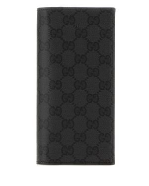 Gucci Gg Canvas Mini Wallet, 20 X 10 X 3 Cm - Black