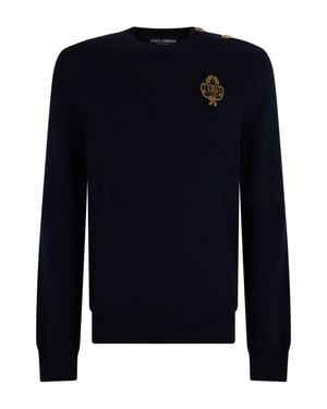 Dolce & Gabbana Crew Neck Sweater - Blue