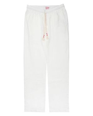 MC2 Saint Barth Pants Calais Linen - White