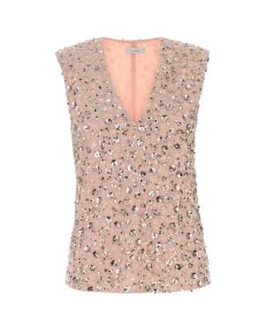 Rabanne Lightflower Embroidered Top - Pink