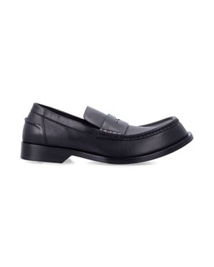 Loewe Calfskin Leather Flat Shoes - Blue