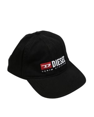 DIESEL Lightweight Linen Cap For - Black