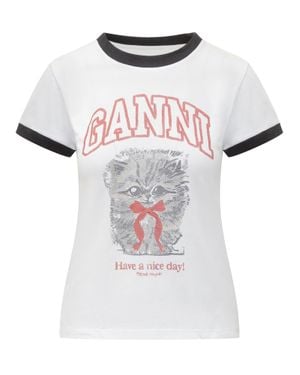 Ganni Basic Margot T-Shirt - White