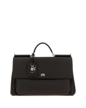 Dolce & Gabbana My Sicily Mini Leather Handbag For - Black