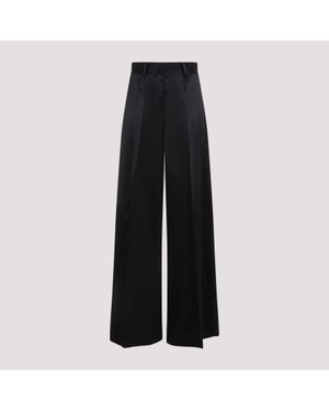 Jil Sander Wide-Leg Pants With Tailored Fit - Black