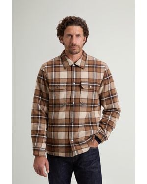 Woolrich Wool Check Alaskan Shirt Jacket - Brown