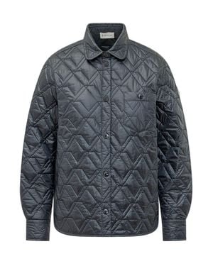 Moncler Lightweight Mini Quilted Jacket - Gray