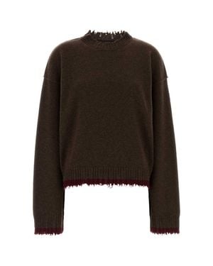 Uma Wang 100% Cashmere Plain Sweater - Black
