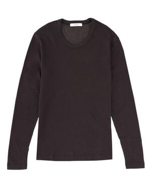 Lemaire Solid Round Neck Top - Blue