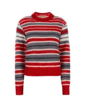 Marni Embroidered Mohair Blend Sweater