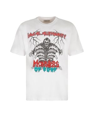 Local Authority Printed Cotton T-Shirt - White