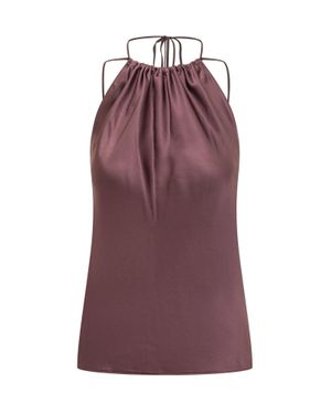 Pinko Satin Top - Purple