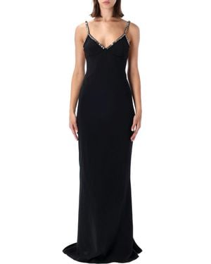 Stella McCartney Viscose Blend Bodycon Dress With Stretch - Black