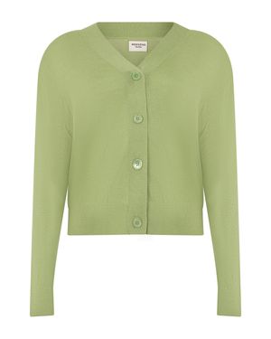 Weekend by Maxmara Cropped Cardigan - Green