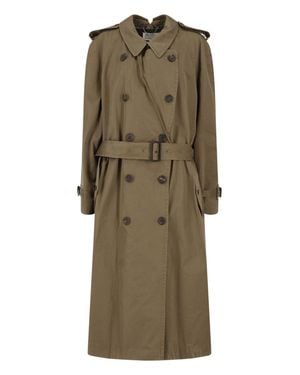 Maison Margiela Cotton Jacket With Contrast Lining - Natural