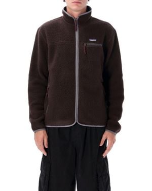 Patagonia Retro Pile Double-Sided Recycled Fleece Full-Zip Jacket - Black