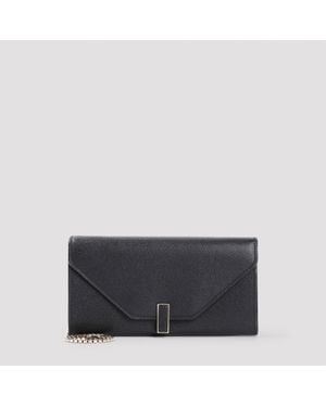 Valextra Iside Clutch With Chain Bag - Black