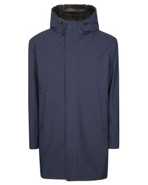 Herno Keystone Parka Jacket With Interior Lining - Blue