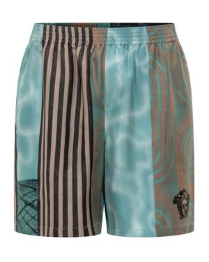 Versace Versatile Printed Shorts - Green