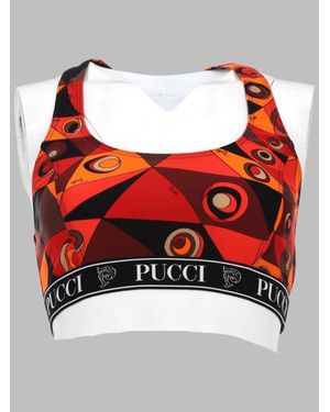 PUCCI Bra Top Elastane Tops - Red
