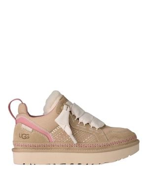 UGG Mini Leather And Textile Sneakers - Pink