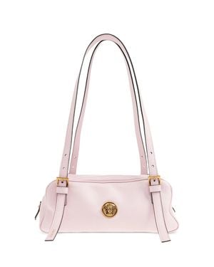 Versace Emblème Nappa Bowling Bag - Pink