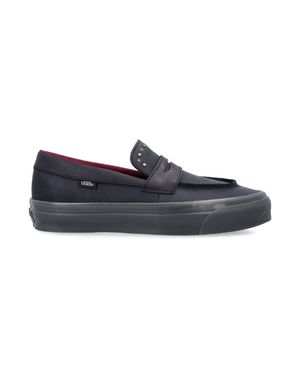 Vans Leather Skate Premium Loafers Hardware Sole Sneaker - Blue