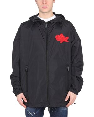DSquared² Relaxed Fit Hooded Jacket - Blue
