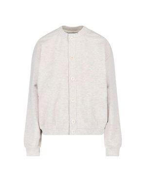 Low Classic Low-Profile Classic Cotton Sweater - White