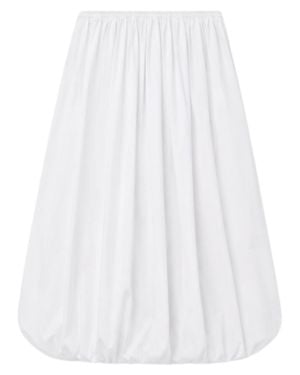 Alaïa Balloon Pants With Elastic Waistband And Loose Fit - White