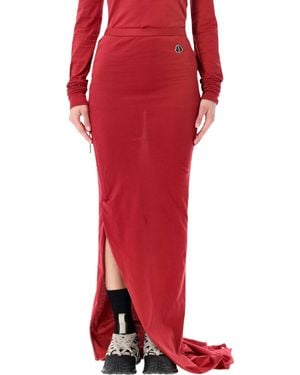 Moncler Moncler + Rick Owens Adjustable Skirt - Red