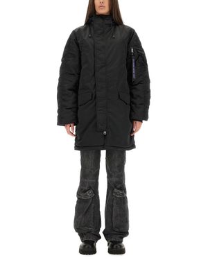 Alpha Industries Long Bomber Jacket "N-3B" - Black